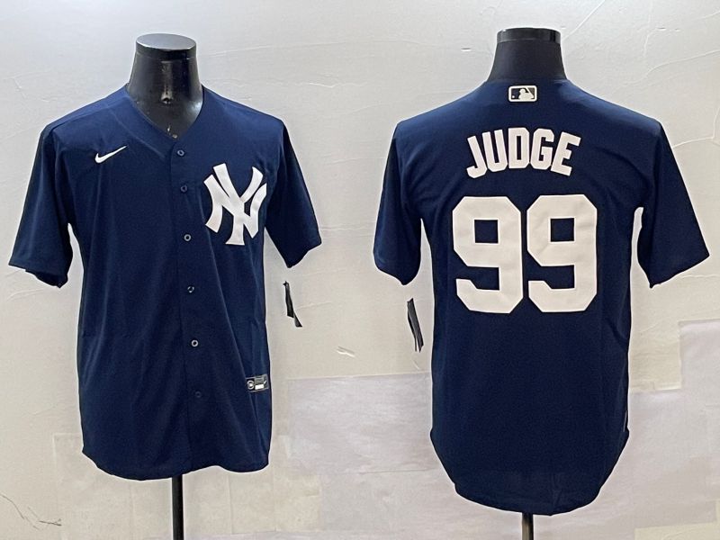 Men New York Yankees #99 Judge Drak Blue Game 2025 Nike MLB Jersey style 2->new york yankees->MLB Jersey